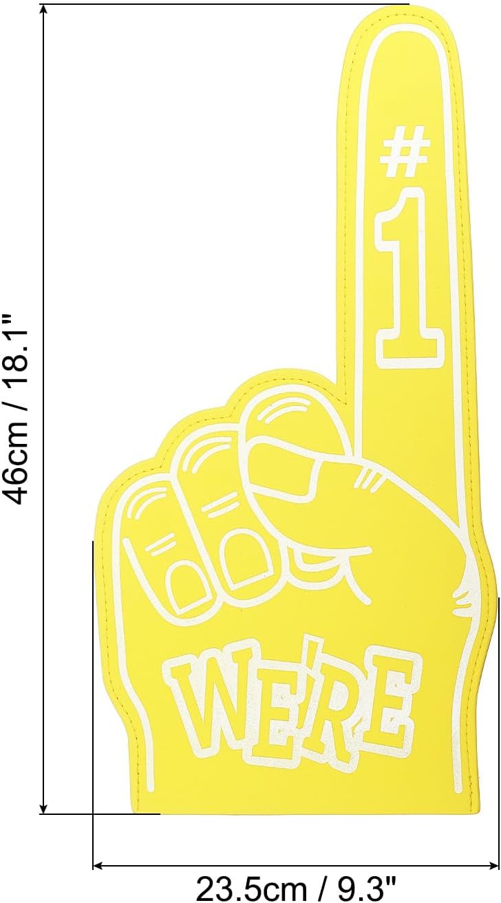 PATIKIL Giant Foam Finger, Number 1 Foam Hand EVA Foam Finger Cheerleading Accessories for Sports Events Baseball Soccer Games