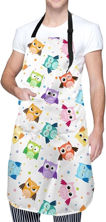 Apron Adjustable Bib Aprons for Men Women Chef Kitchen Cooking Bbq Grilling