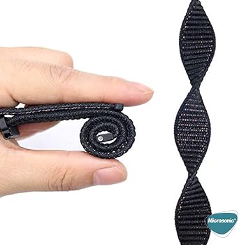 Microsonic Samsung Galaxy Watch 7 44mm Hasırlı Kordon Woven Sport Loop (Samsung Galaxy Watch 7 44mm ile Uyumlu Kordon, Akıllı Saat Kayışı)