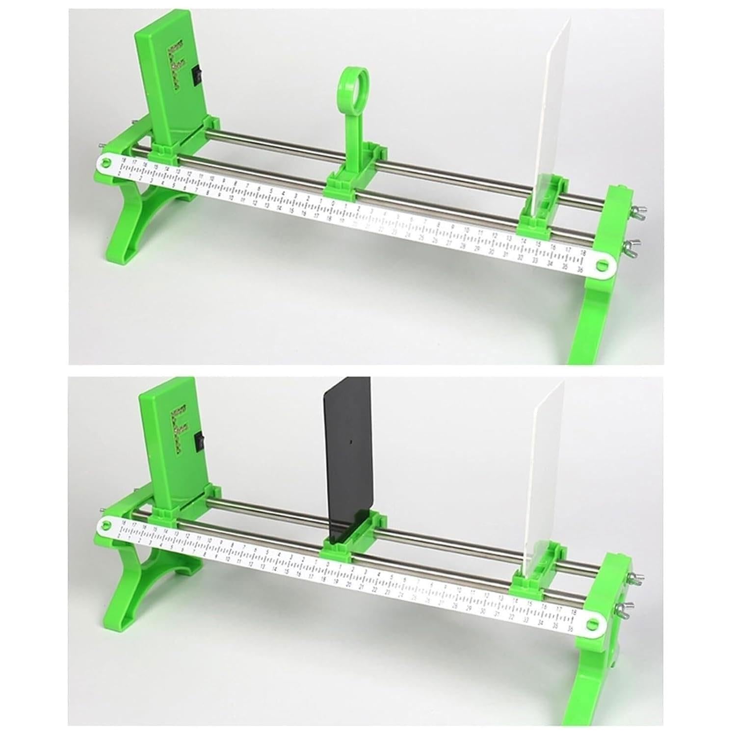 Pinhole-Imaging-Mehrlinsen-Optikbank-Kit, einstellbare dreistrahlige lineare Lichtquelle, konkav-Konvexe Linse, dreieckiges Prisma, Lichtbrechungsdispersion