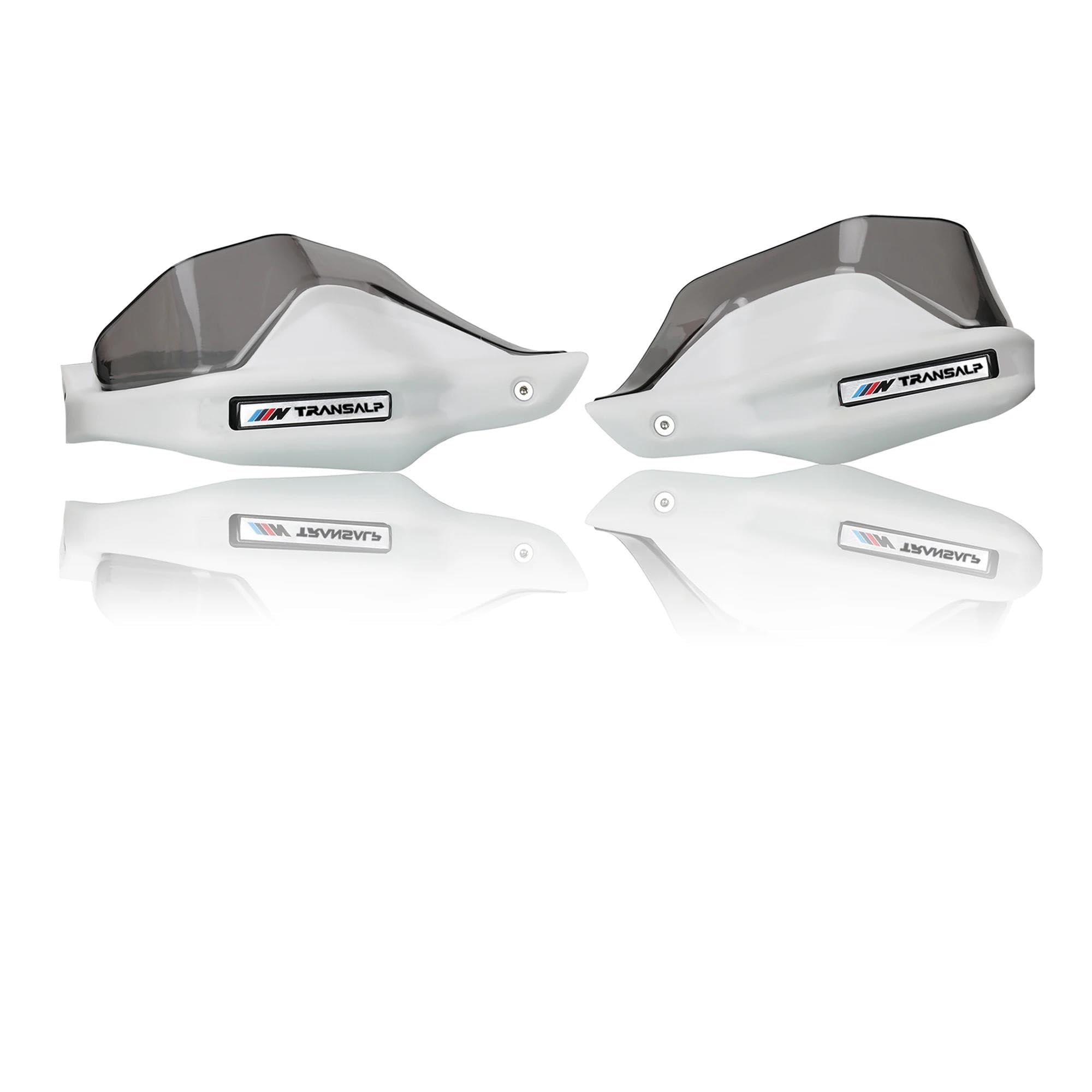YFYFY Protector For Honda TRANSALP750 XL750 Dedicated HandGuard Motorcycle TRANSALP 750 XLV Handguards Handlebar Brake Guards Windshield(White2)