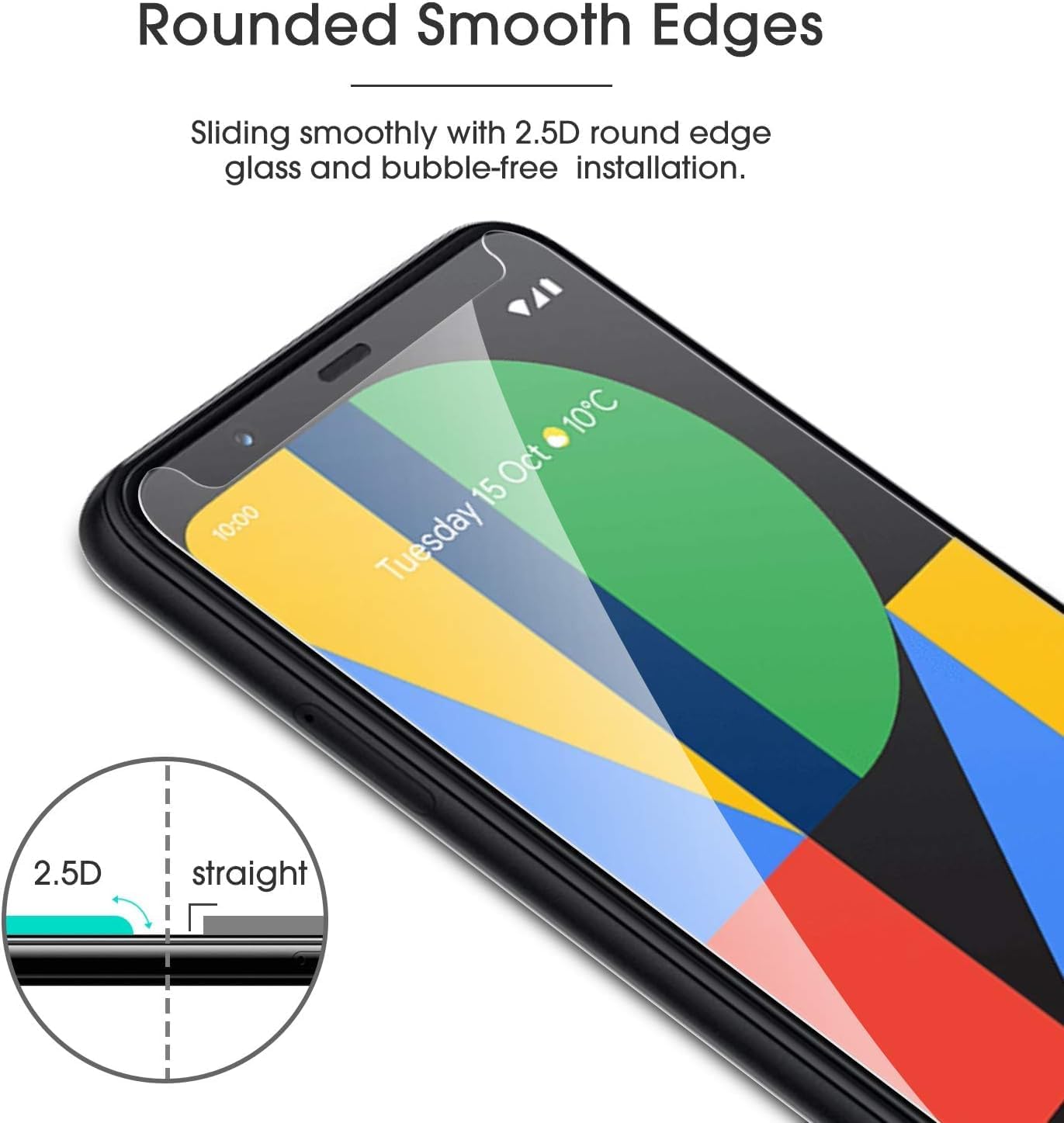 [] Screen Protector patible with Google Pixel 4XL, Tempered