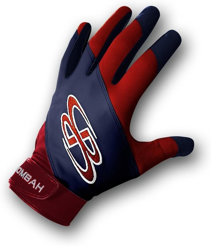 Boombah Torva Batting Glove 1240 Adult Large Navy/Red