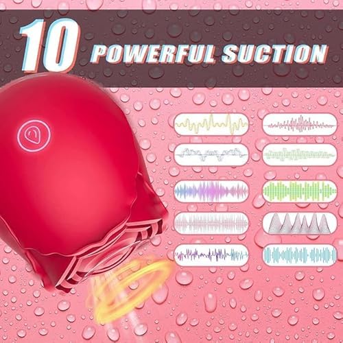 image for Autlet 2023 New Rose Sex Stimulator for Women, Quiet 10 Speed Adult To