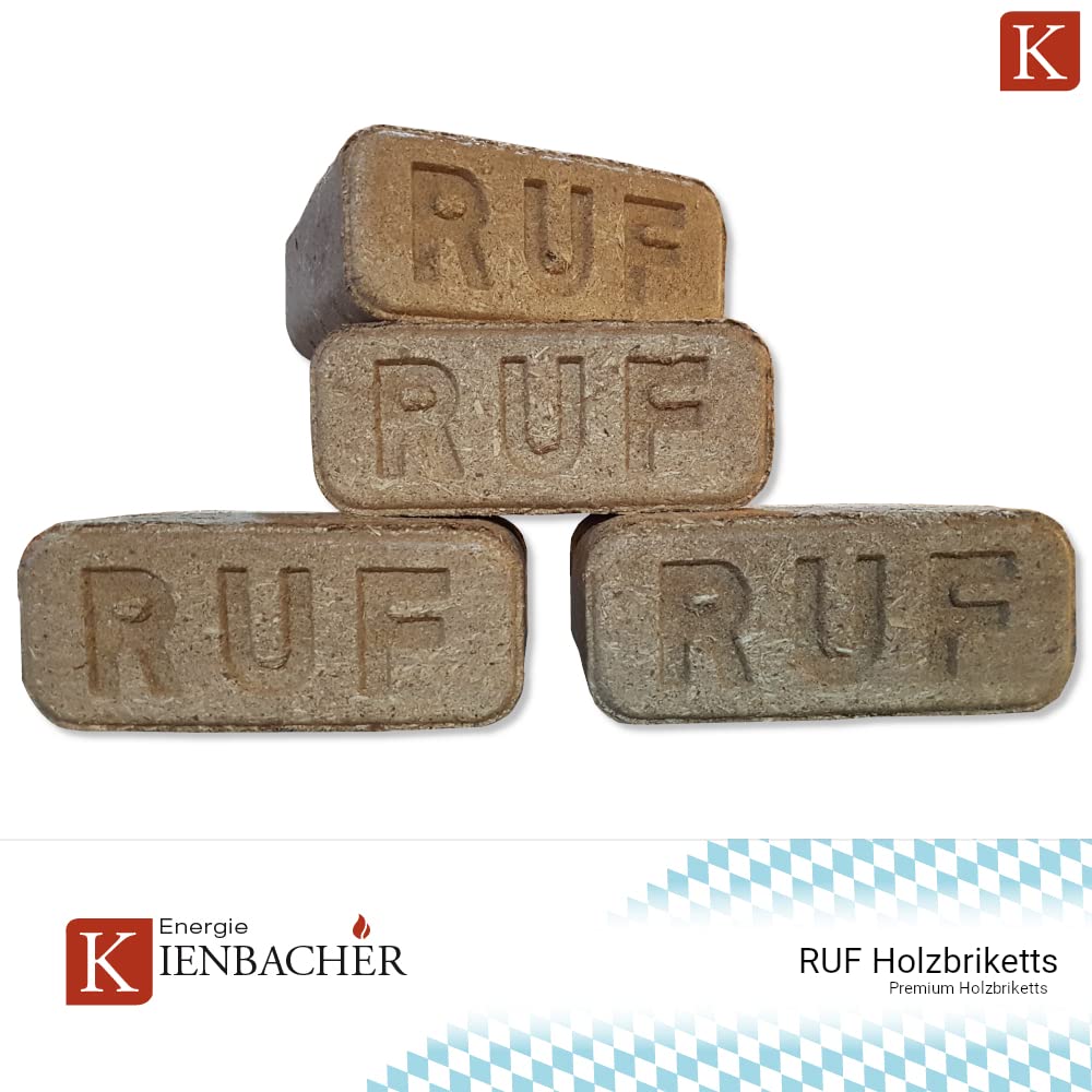 2000kg Palette RUF Hartholzbriketts Brenn Kamin Ofen Grill Smoker Heizen Holz Gluthalter Brennholz Premium Öko Holzbriketts | 2 Paletten | Energie Kienbacher