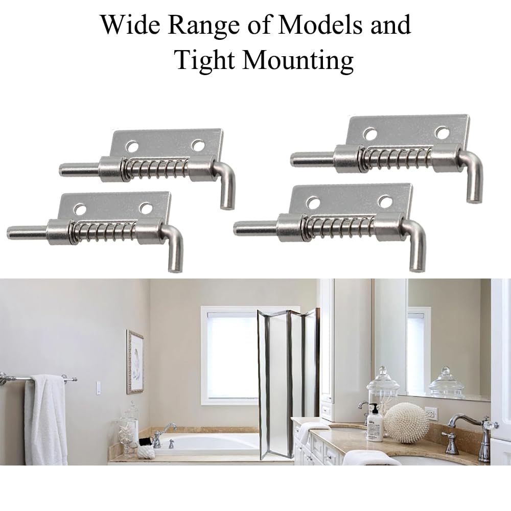 Spring Latches ZRM&E 4pcs 304 Stainless Steel Flat Pin Hinge Spring ...