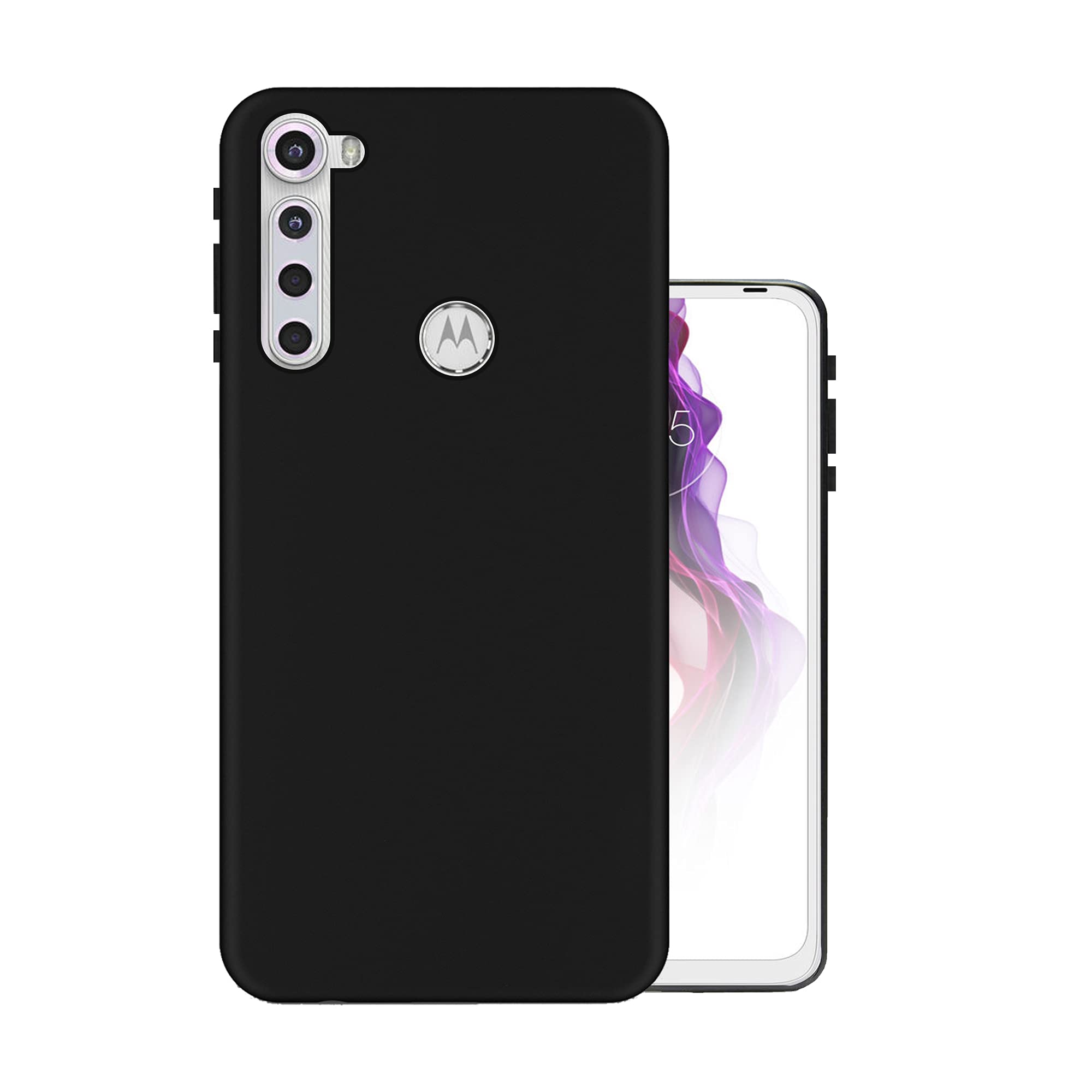 HELLO ZONE Rubber Exclusive Matte Finish Soft Back Case Cover for Motorola Moto One Fusion Plus - Black (B08L6P5TJP) Amazon Price History, Amazon Price Tracker