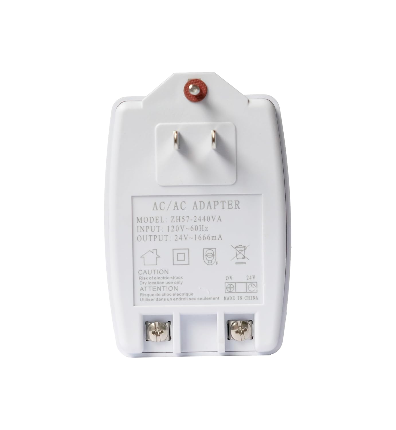 24V 40VA Plug-in Auto-Reset AC Transformer, AC Power Doorbell Adapter with PTC Fuse - Compatible with Nest, Sensi, Honeywell, Suitable for Ring Doorbells and Thermostats