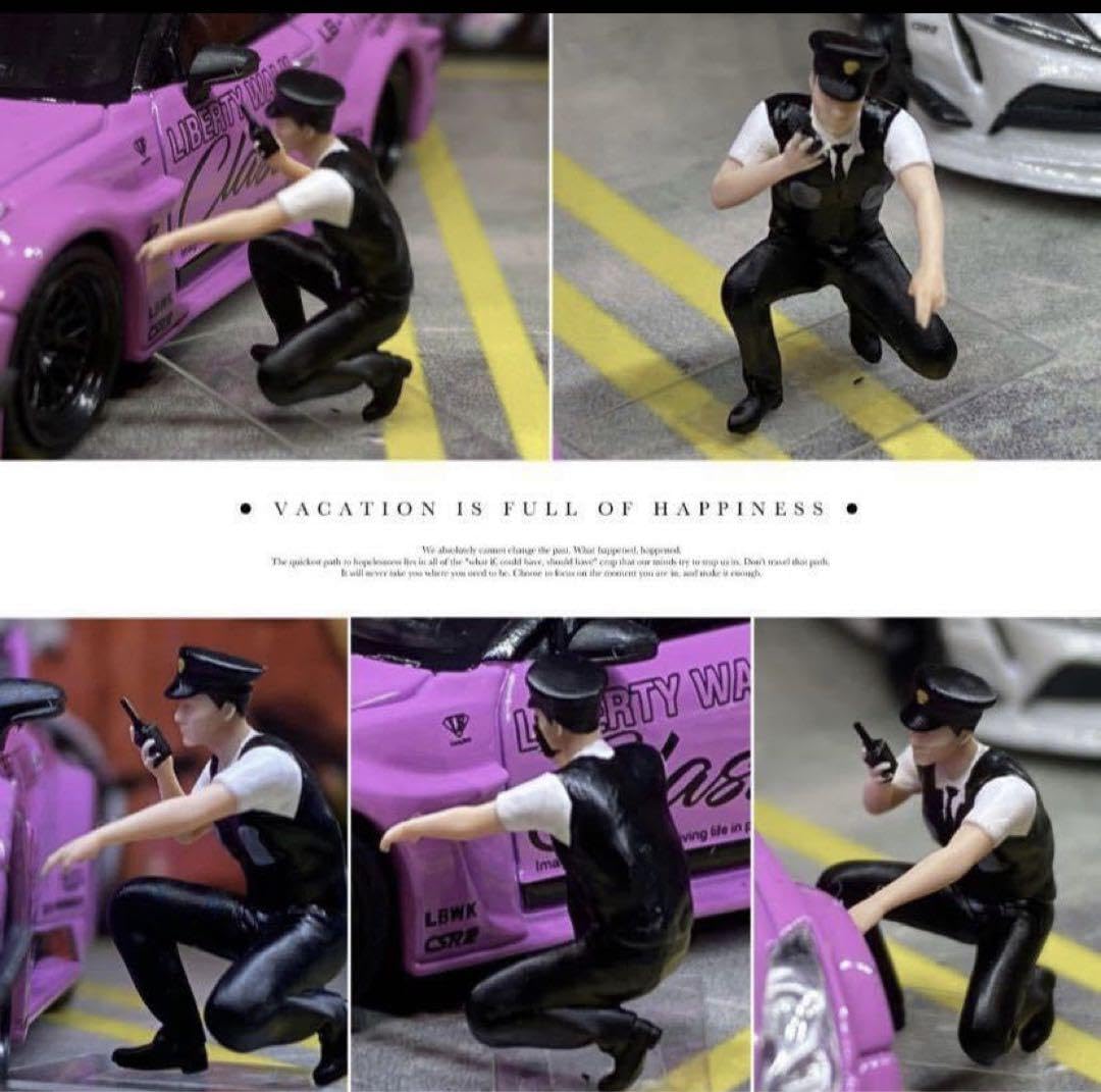 Amazon.co.jp: 164 警察官 3体セット フィギュア トミカサイズ