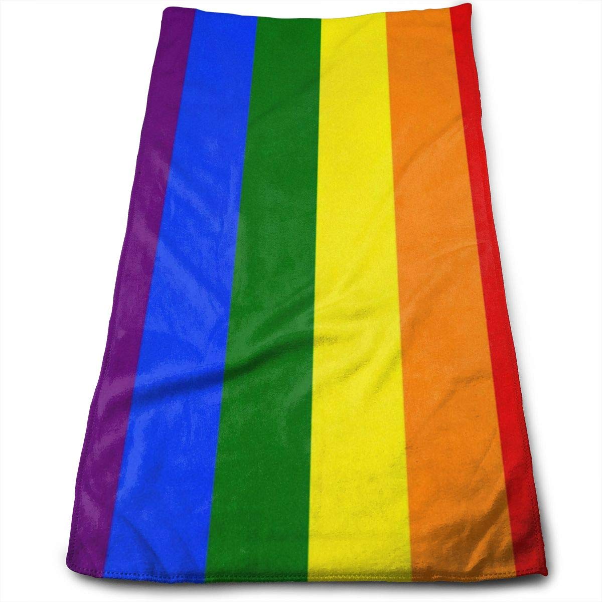 Amazon｜虹色 レインボー色 グリッド柄 マグボトル094 タオル