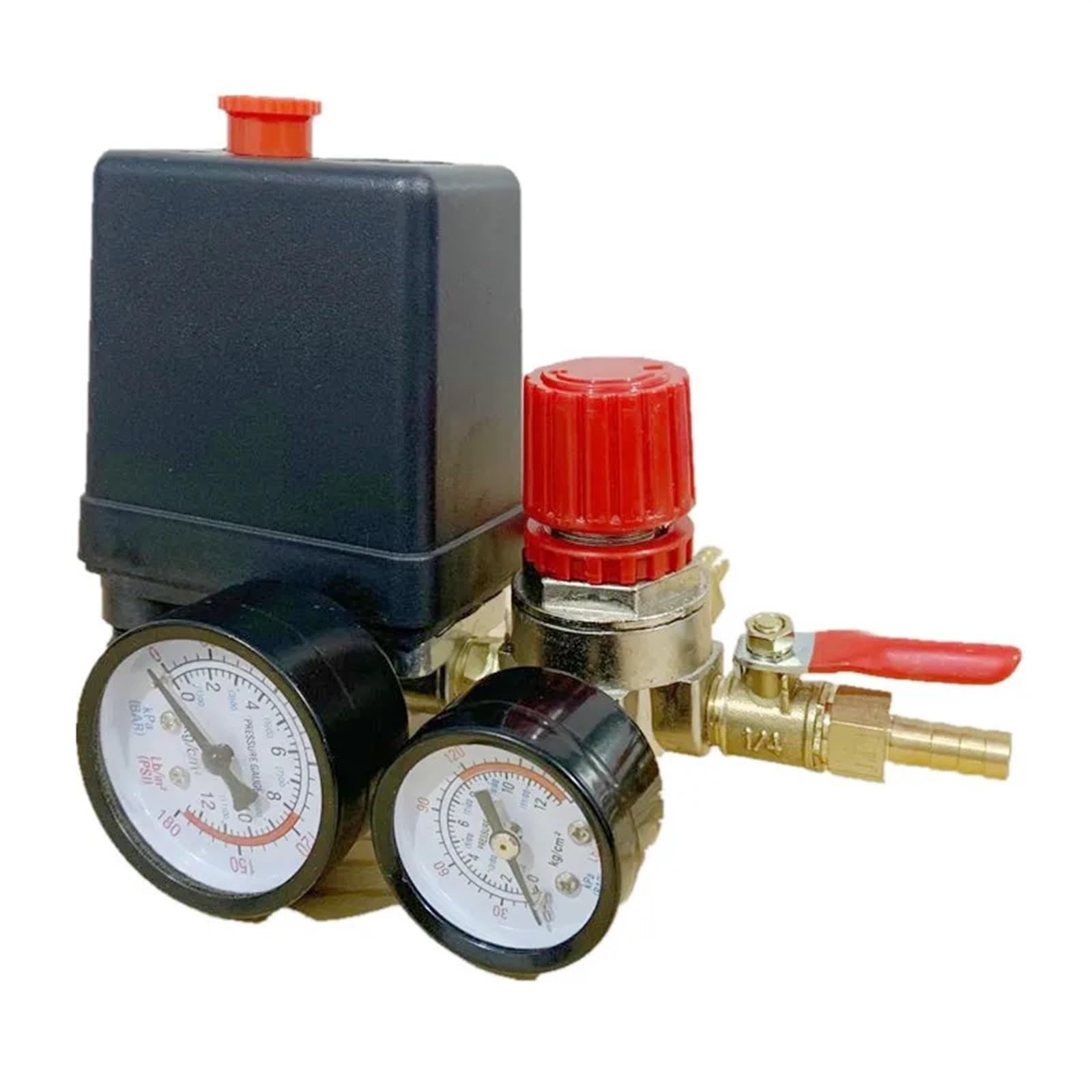 Robinet à bille et support de pressostat pour compresseur d'air sans fuite