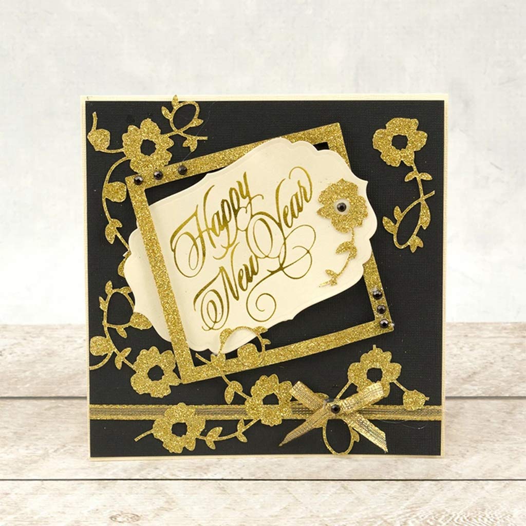 Briartw Hot Foil Plate – 'Season's Greetings' Christmas Words Metal Stamp For Card Making, DIY Crafts - View #7
