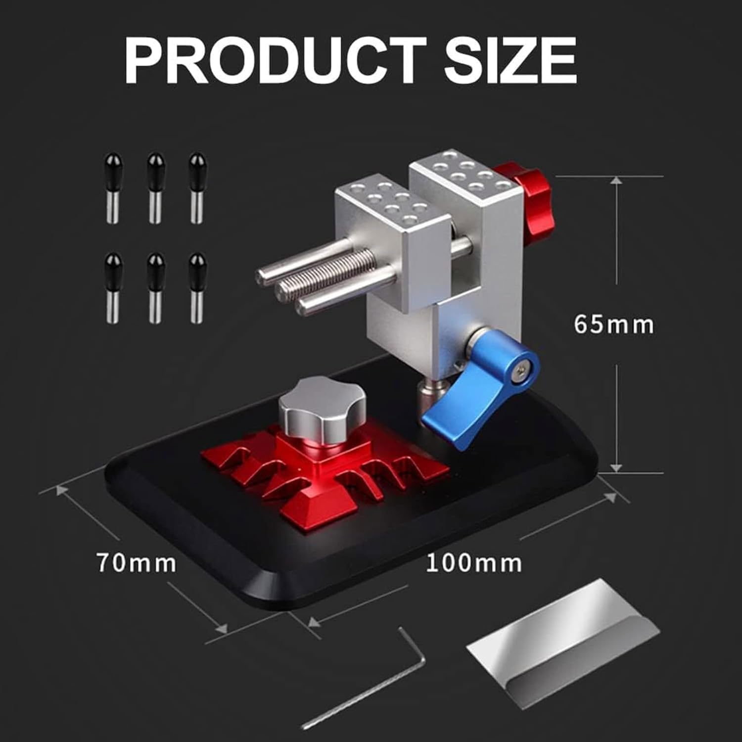 Mini precyzyjne imadło stołowe 2 w 1, do wytrawiania, gięcia i rękodzieła, regulowany 360° uchwyt do modelarstwa i rzeźby, niezbędne narzędzie hobbystyczne