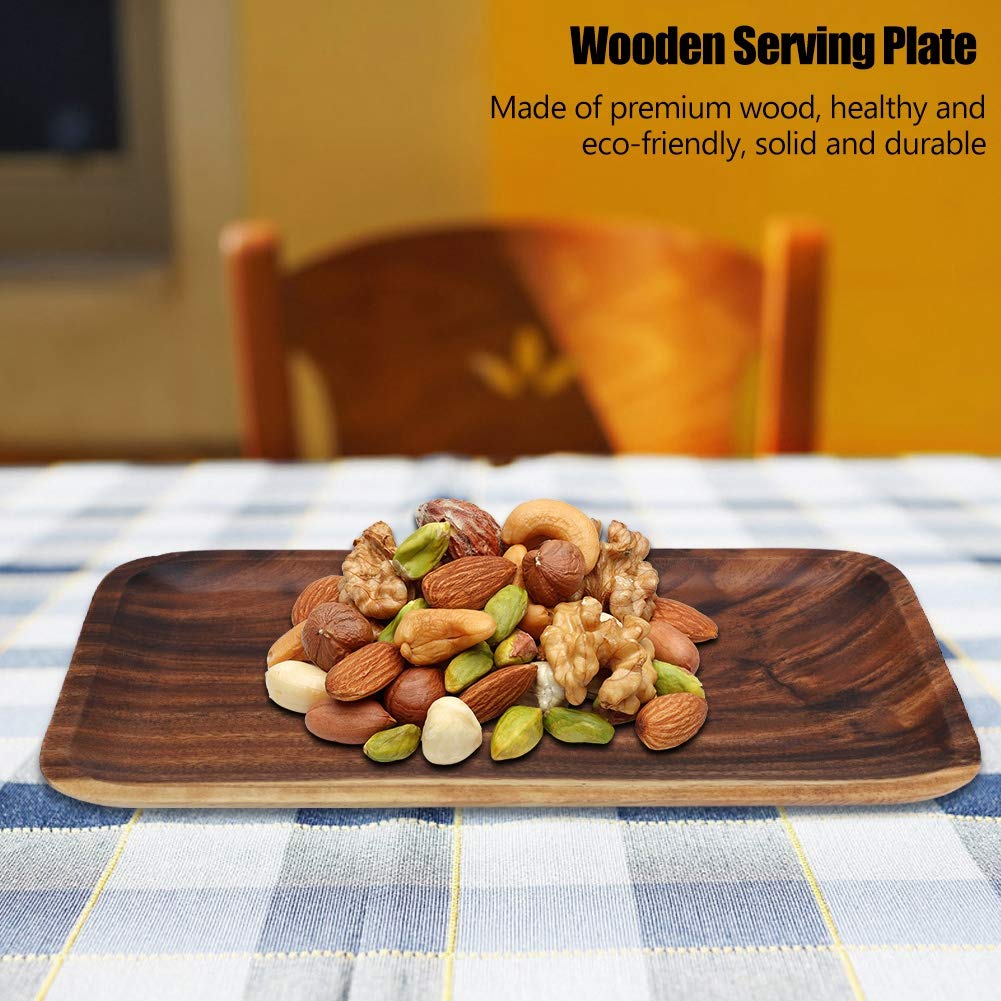 Elegante sushi -lade, Acacia -houten serveerschotel voor snacks, salade