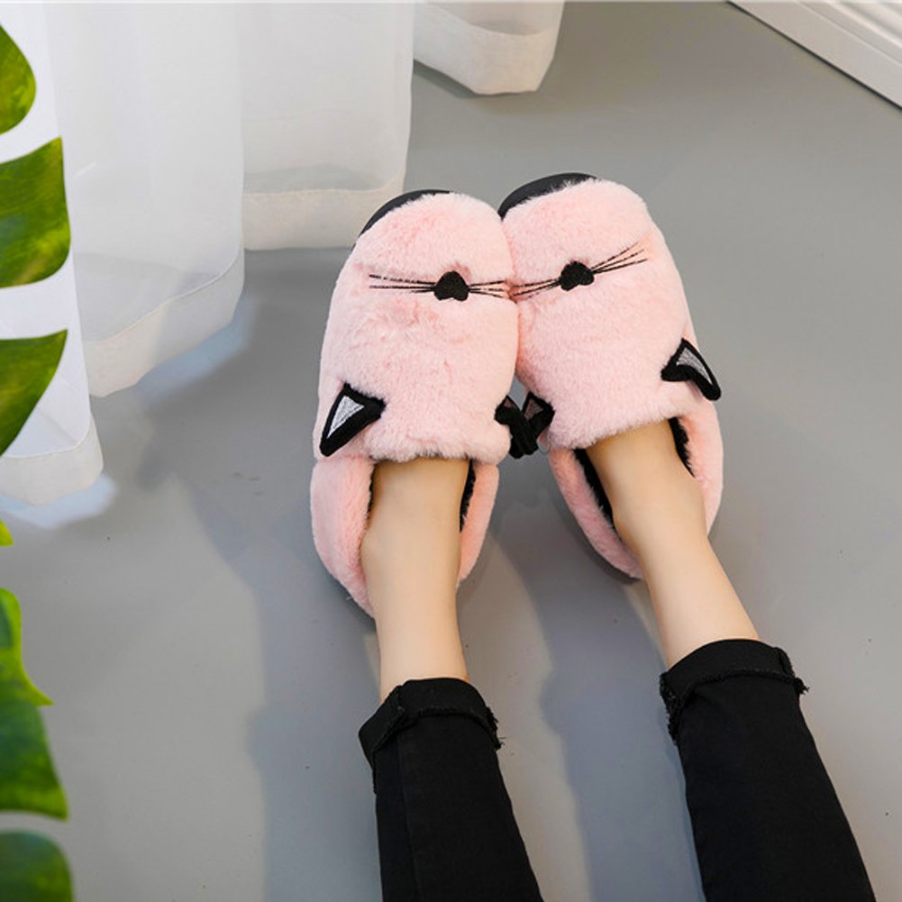 Chaussons Chat Mixte Enfant, Rose (Rose), (4-6 Ans)