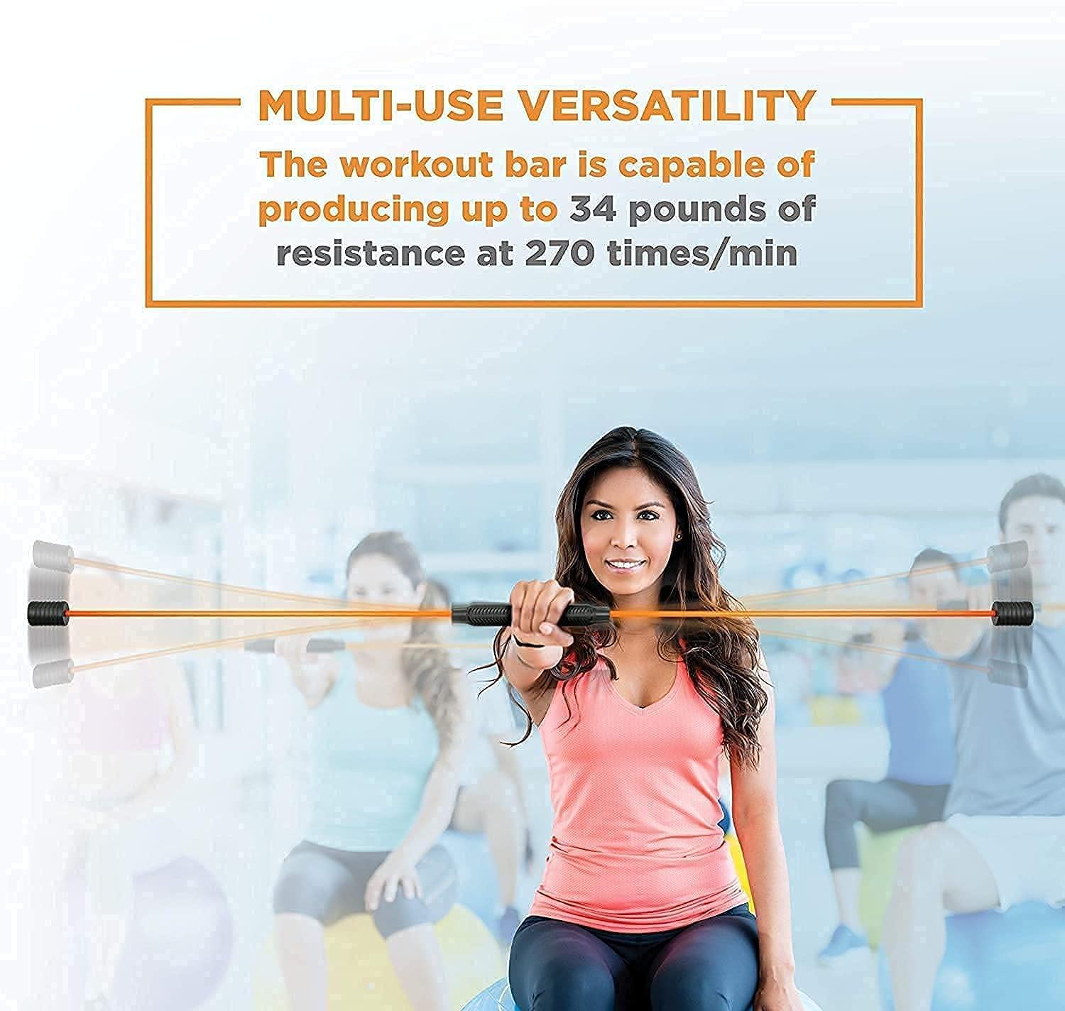Swing Stick Fitness Asta elastica speciale per il fitness Barra per esercizi per il corpo totale, bastone parallelo addominale multifunzionale per l'allenamento muscolare, barra per tremore per l'home