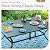 Sophia & William Patio Table and Chairs Set 7 Pieces, 6 Aluminium Patio Dining Chairs with 60" x 38" Metal Dining Table, Stackable and Easy to Move for Outdoor Garden Lawn (Beige)
