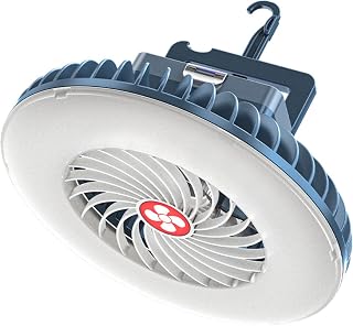 FENGCHUANG Ventilador portátil Luz Tenda, Barraca de Camping Luz, USB Luz Do Ventilador Recarregável, Lâmpada de Emergência Ao Ar Livre, mercado Ventilador Cabine de Luz para Caminhadas Camping