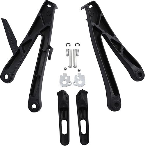 TCT-MOTORPARTS Estriberas negras del reposapiés del pasajero trasero para Honda CBR600RR 2007-2023