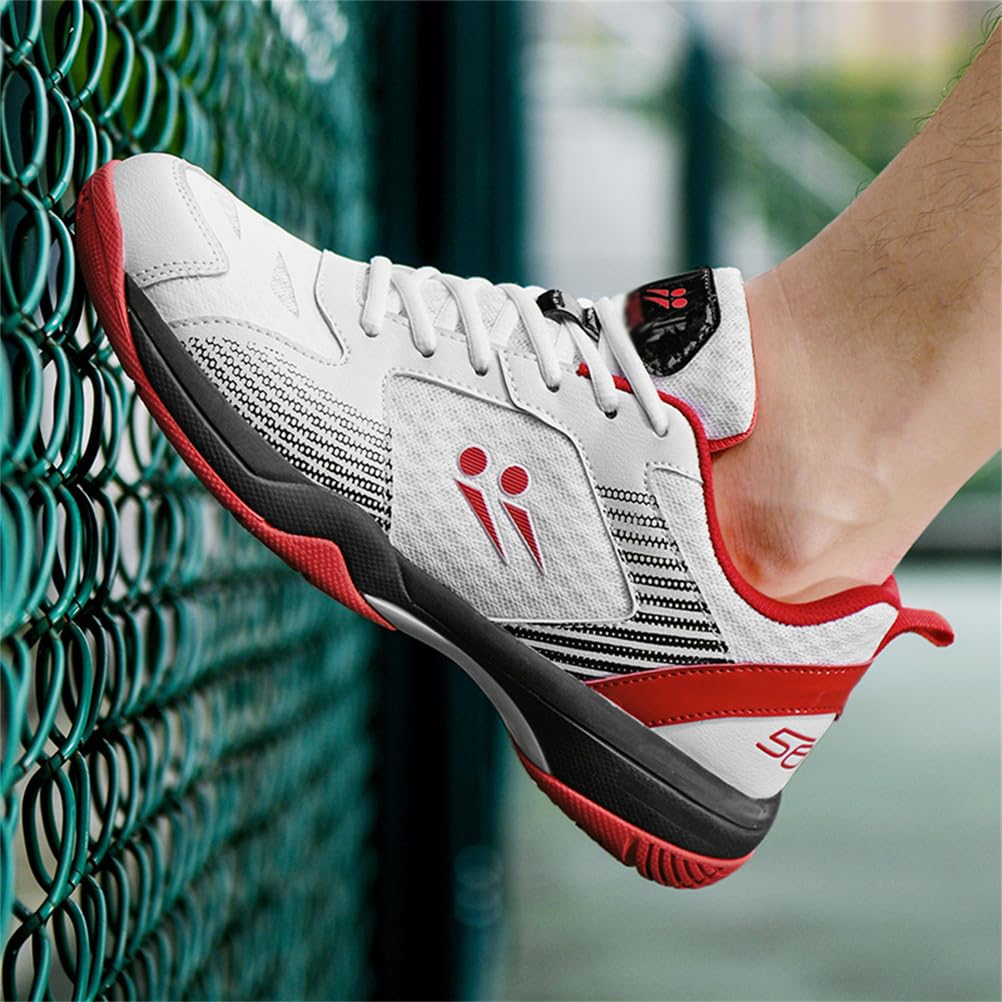 JiuQing Zapatillas De Pickleball Hombre Mujer para Bádminton Voleibol Cancha Interior Antideslizantes Y Ligeras