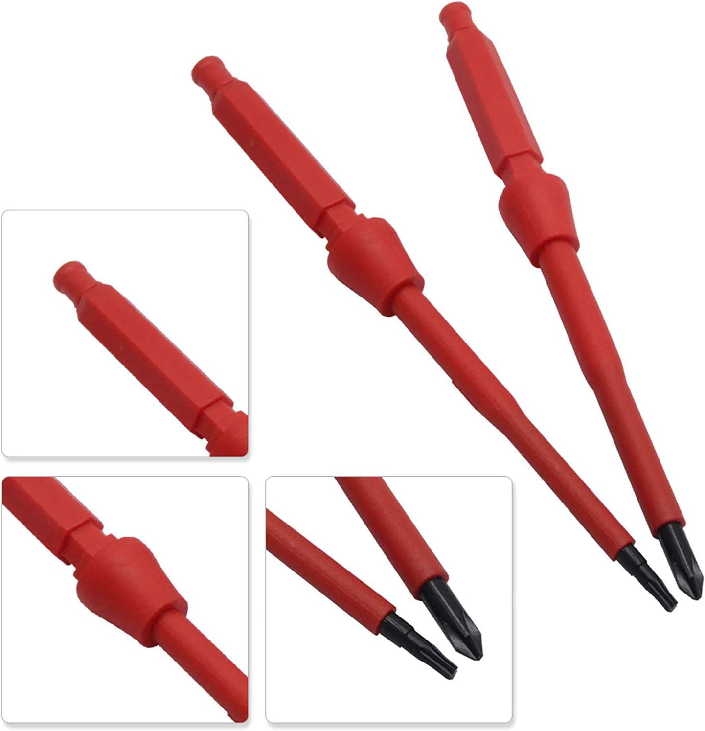 8 Pcs Slotted And Insulated Screwdriver Set 1000 V with Magnetic Tips & Soft Grip, Safety Tester for Electrician Repair Insulated Electrician Screwdrivers Set
