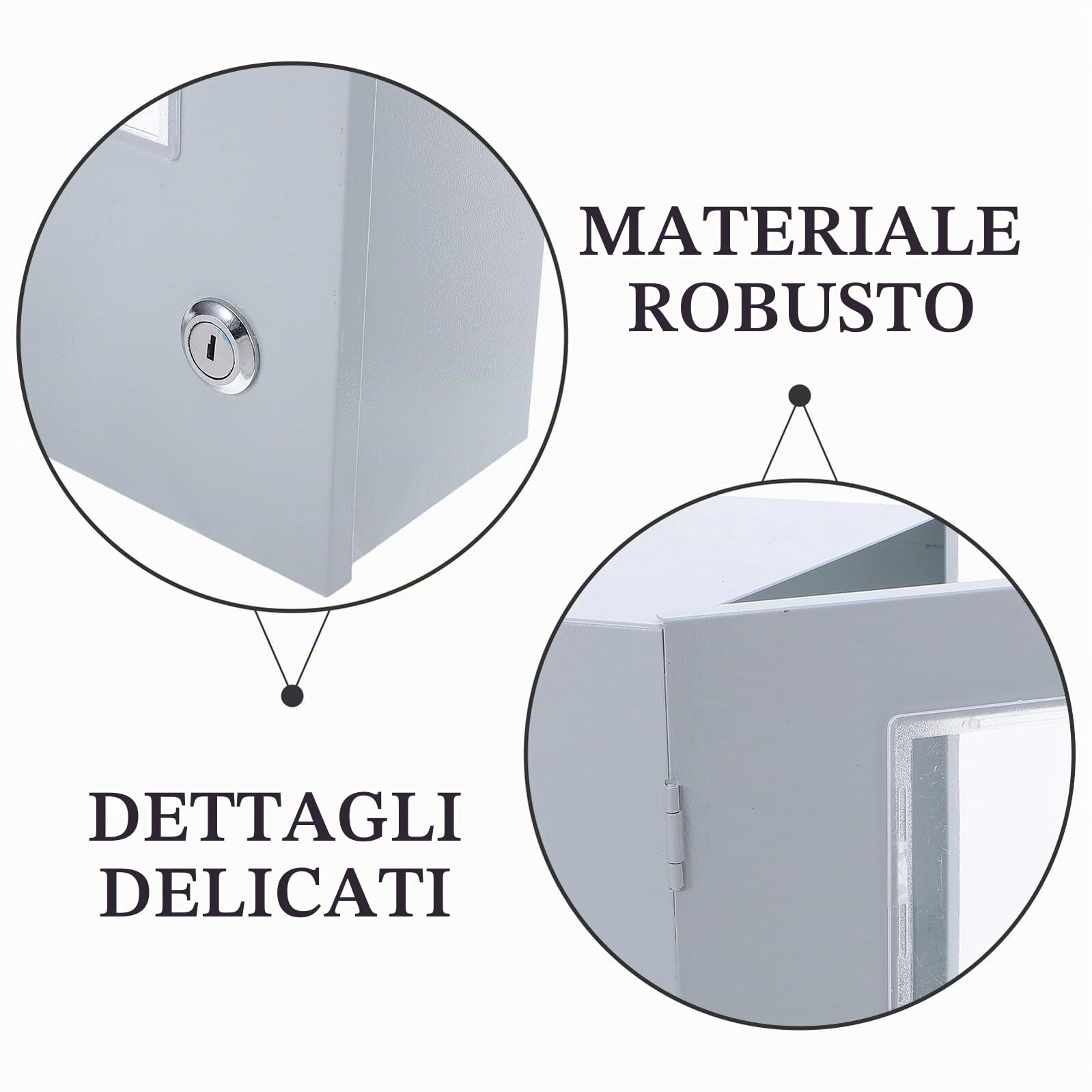 Scatola Contatore Elettrico in Ferro, senza Fondo, per Esterni Industriali