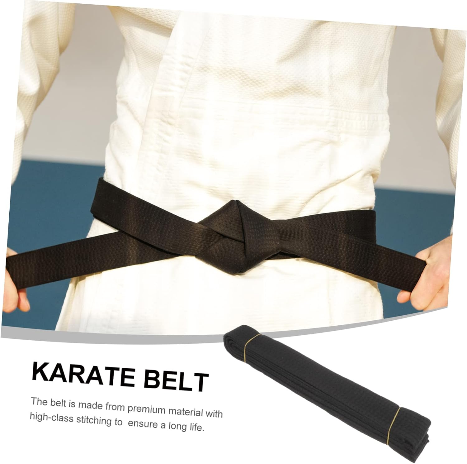 Karate Belt for Women Men Taekwondo Tai Chi Training Belt Lightweight Breathable Martial Arts Waist Belt for Competitions Karate Women