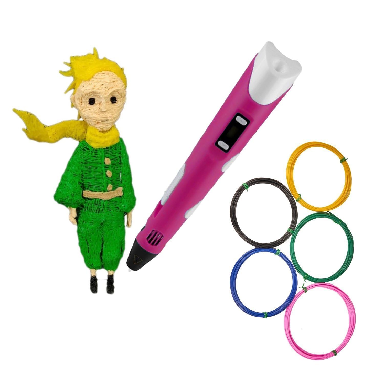See full amazon price history chart for Time To 3D 2nd Generation 3D Pen with Charger, Stand & LCD Display | 3D Pen for Kids & Adults + 5 Colors of 10 Mtrs Each Filament Pack | Free 3 Colors of 3m Each Filament - Pink (3D Pen + Filament) Time To 3D 2nd Generation 3D Pen with Charger, Stand & LCD Display | 3D Pen for Kids & Adults + 5 Colors of 10 Mtrs Each Filament Pack | Free 3 Colors of 3m Each Filament - Pink (3D Pen + Filament) (B0CQ4LCF78) Amazon Price History, Amazon Price Tracker