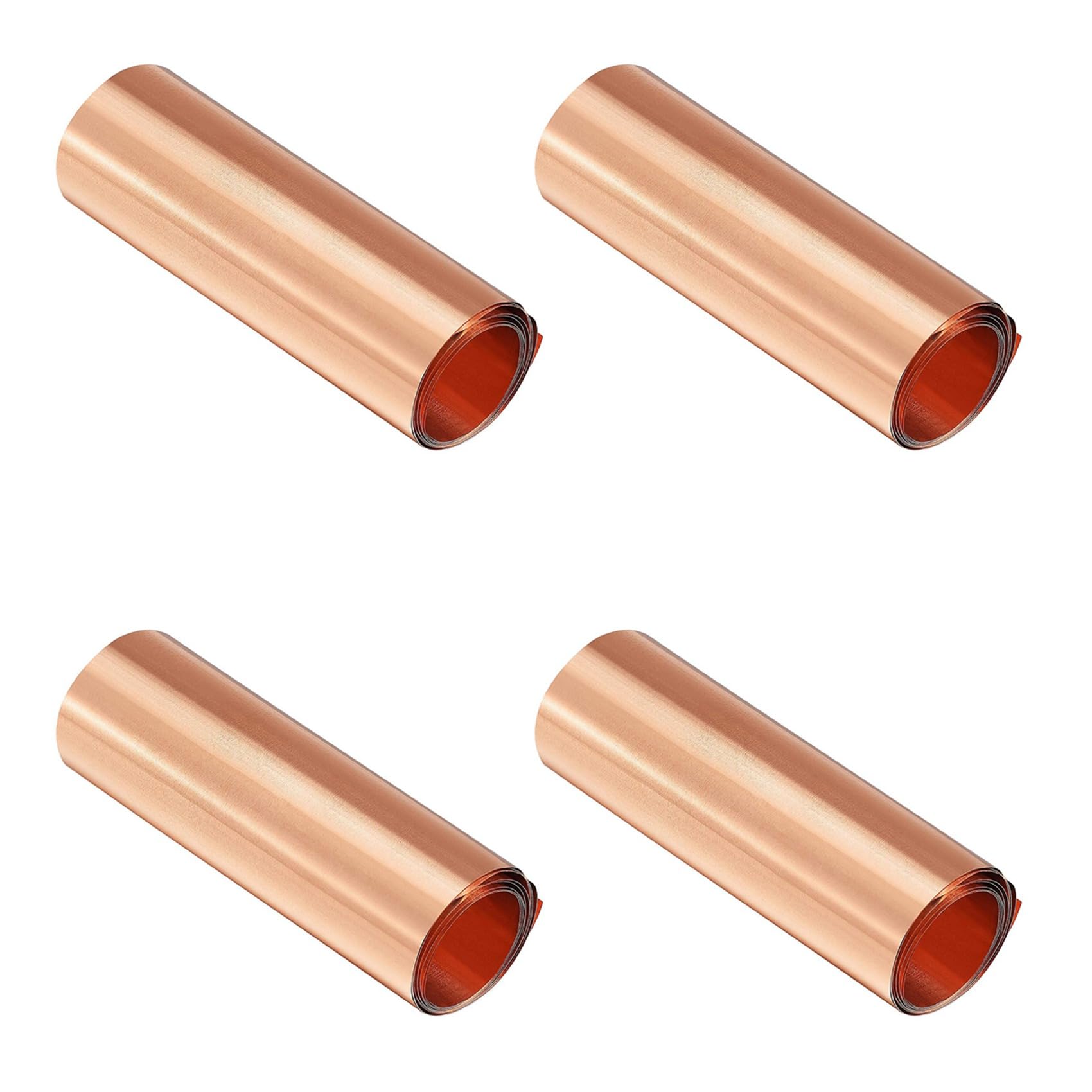 Jnchdghwa As Shown 4X Copper Sheet Roll, Metal Foil Plate 1000Mm X 100Mm X 0.01Mm