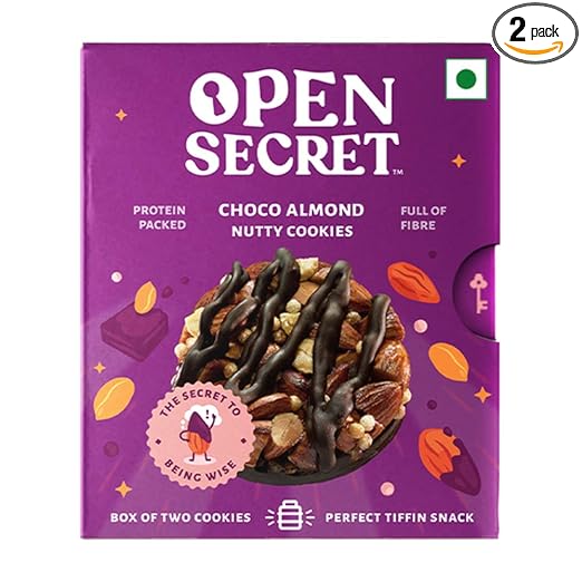 Open Secret Cookies, Assorted Cookies, (15 Boxes-2 Cookies per Box) | Biscuits Combo Pack | Chocolate Almond Cookies | Badam Nut Cookies | Healthy Diet Biscuit | No Added Maida