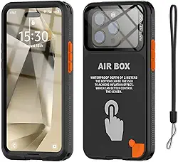 Capa Case Prova Dagua Para iPhone 12 13 14 15 16 17 Plus Pro Pro Max Mergulho (iPhone 16 Pro Max)