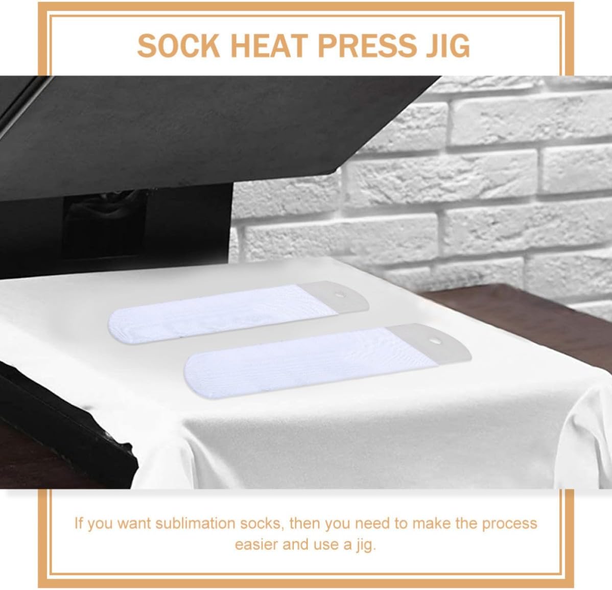 2pcs Aluminium Sock Setting Tool for Sublimation Printing Hole Design