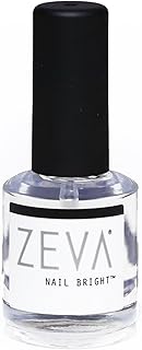 ZEVA Nail Bright – One-Step Salon Grade French Manicure Fingernail & Toenail Polisher & Whitener – Quick Dry White & Pink Polish & Brightener For Nails