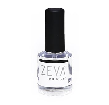ZEVA Nail Bright One-Step Salon Grade French Manicure Fingernail & Toenail Polisher & Whitener Quick Dry White & Pink Polish & Brightener For Nails
