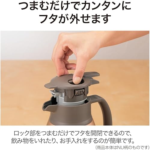 Miniatura 5 de Zojirushi SH-HC15AD Jarra al vacío de acero inoxidable, 1.5 litros, azul marino mate