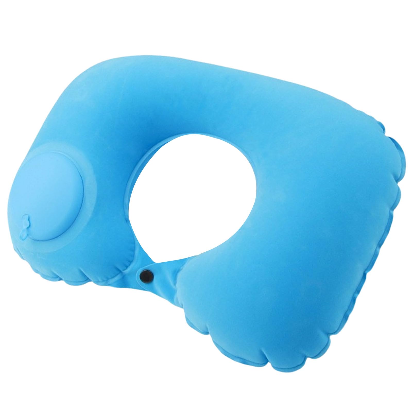 Tsophreniq Portable Air Pillow with Press to Inflate Feature Foldable for Backpacks Storage Ergonomic Neck Relief Neck Pillow