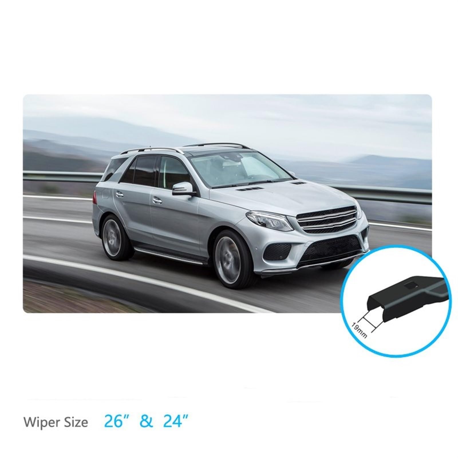 spazzola tergicristallo posteriore Spazzole tergicristallo anteriori per auto, accessori per lavavetri per Mercedes per Benz M ML GLE Class W166 2012-2016 spazzole tergicristallo