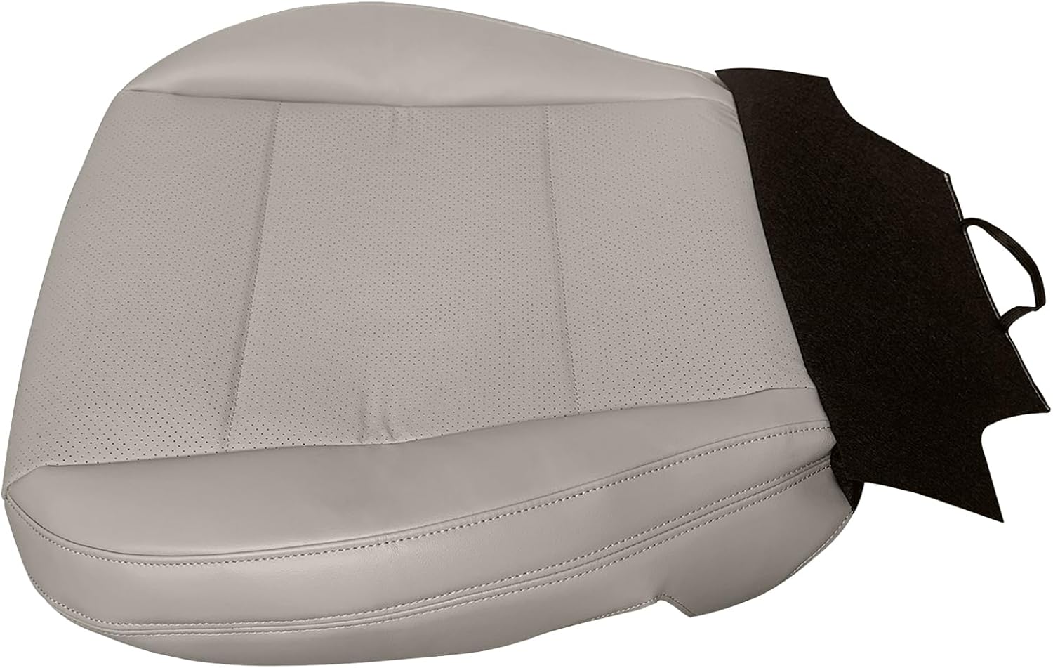 AUTOKAY Front Driver Seat Bottom Cushion Cover for Subaru Outback Legacy 2015-2019, Tan Perforated Leather