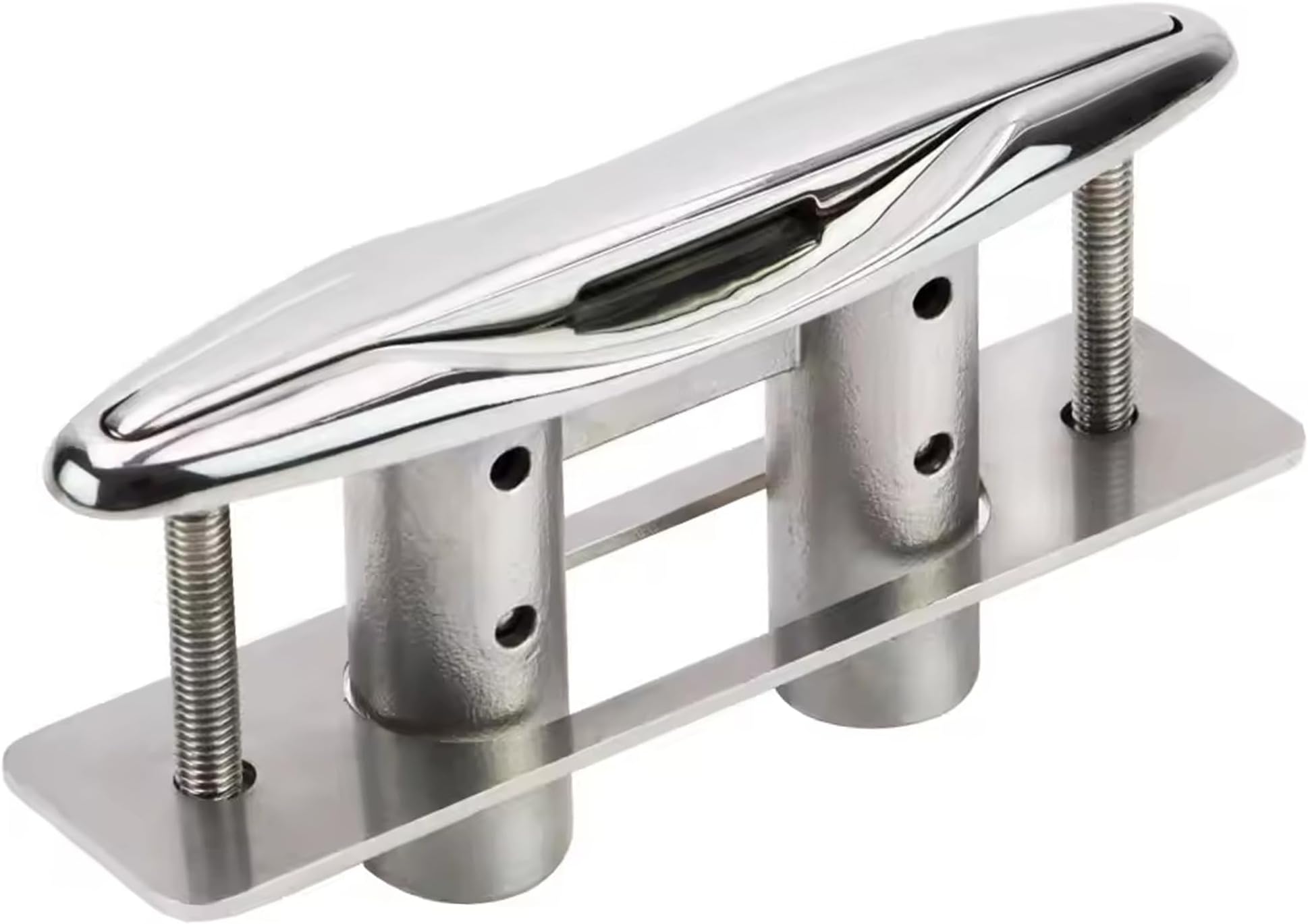 Laorde Pop Up Boat Cleat, 316 Stainless Steel, Retractable Marine Grade Flush Mount Dock Cleat with Backing Plate for Yacht (5 inch 1 PCS)
