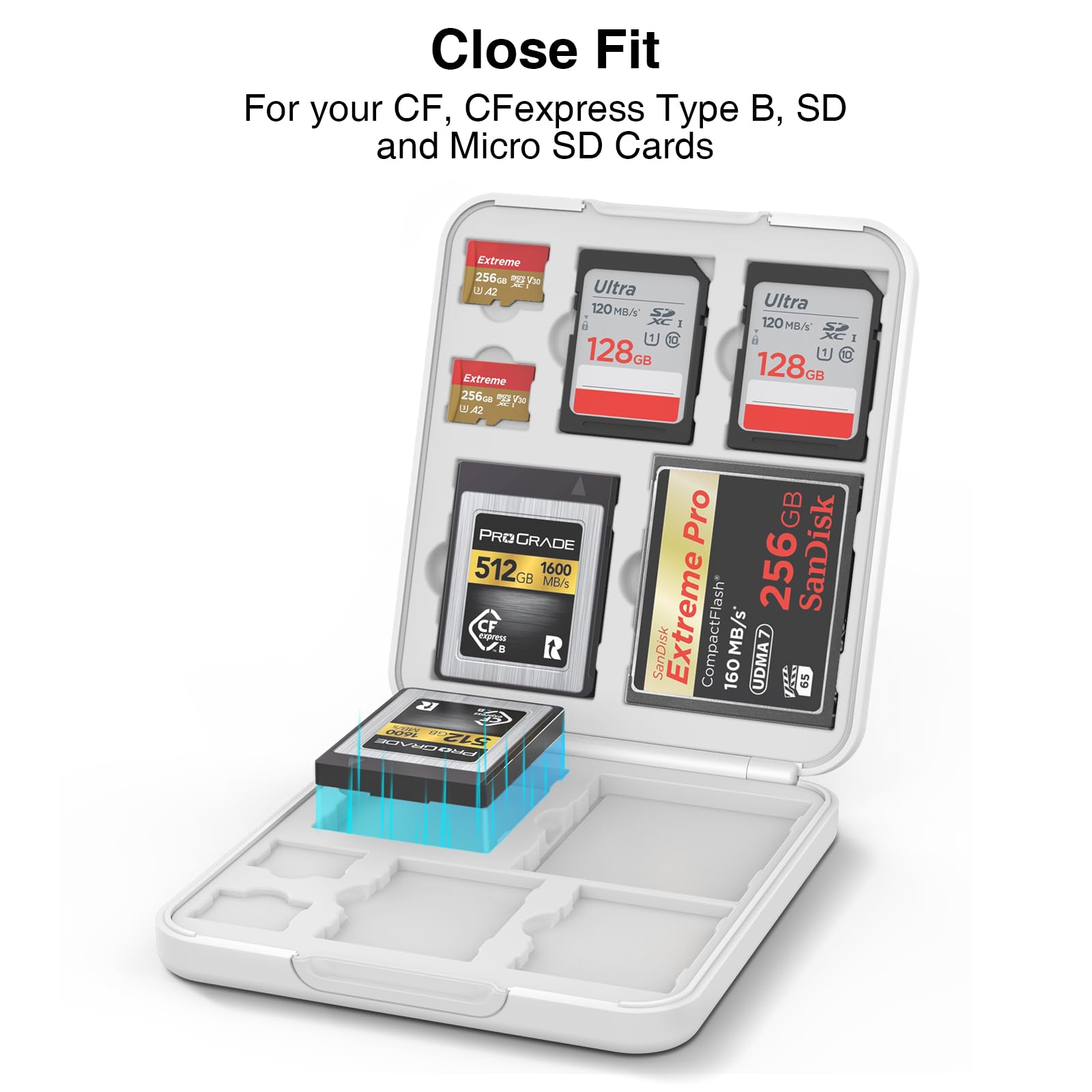 SD Card Storage Organizer JJC Memory Card Case - Hard Shell Organizer ...