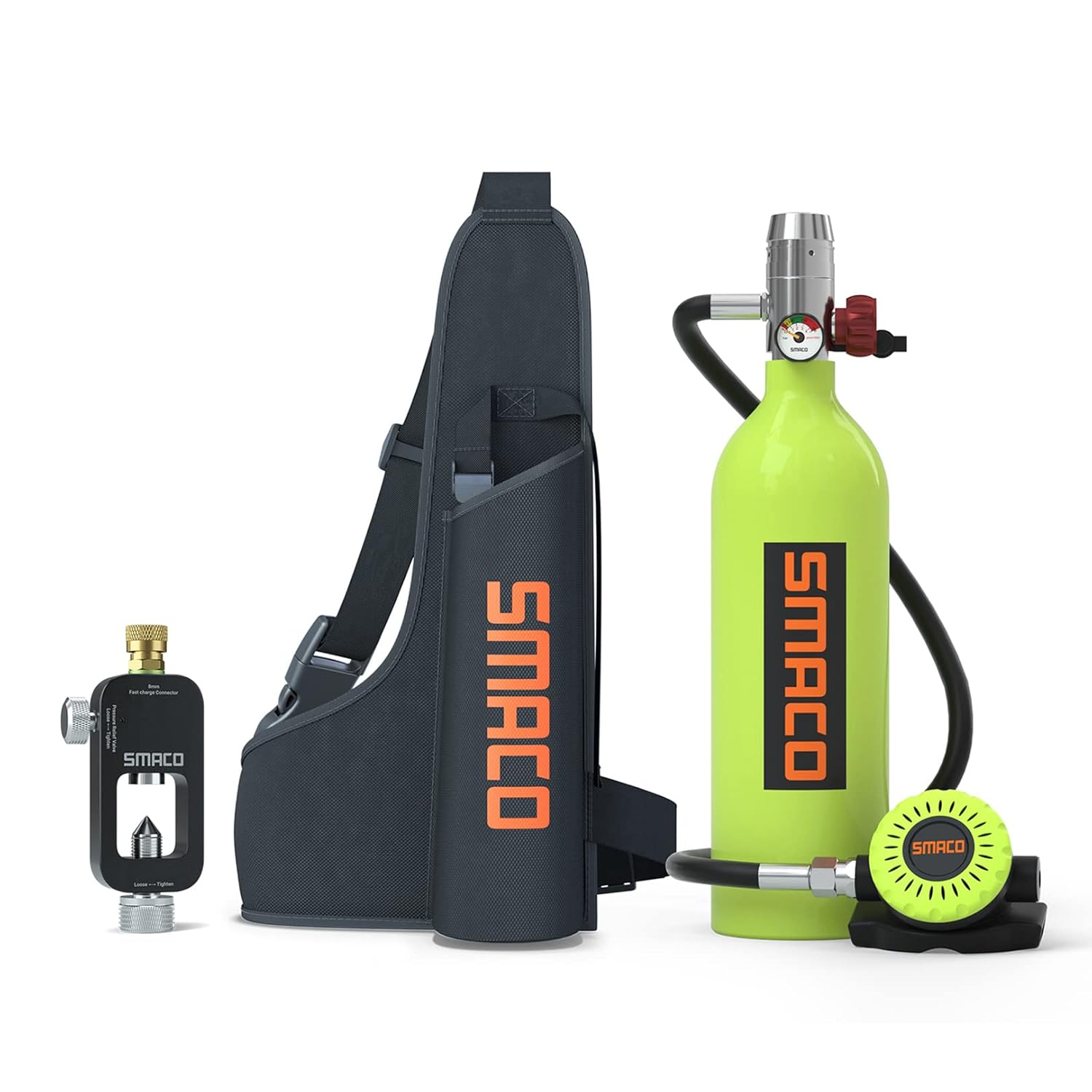 SMACO S400 Scuba Diving Tank Equipment, Mini Scuba Dive Cylinder with