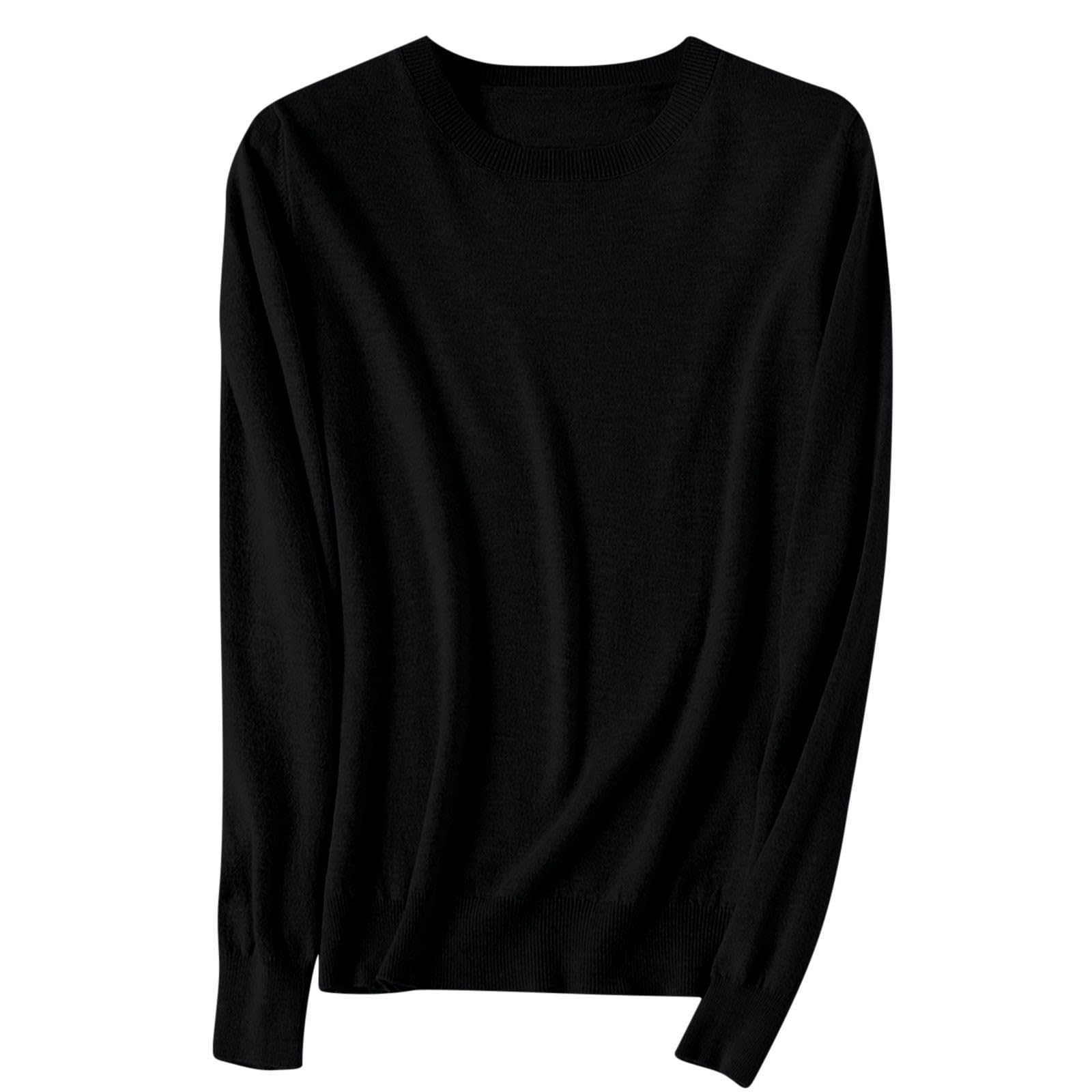 Cozy Sweaters for Women Long Sleeve Lightweight Crewneck Basic Knit Loose Fit Pullover Top 2025 Fall Trendy Outfits