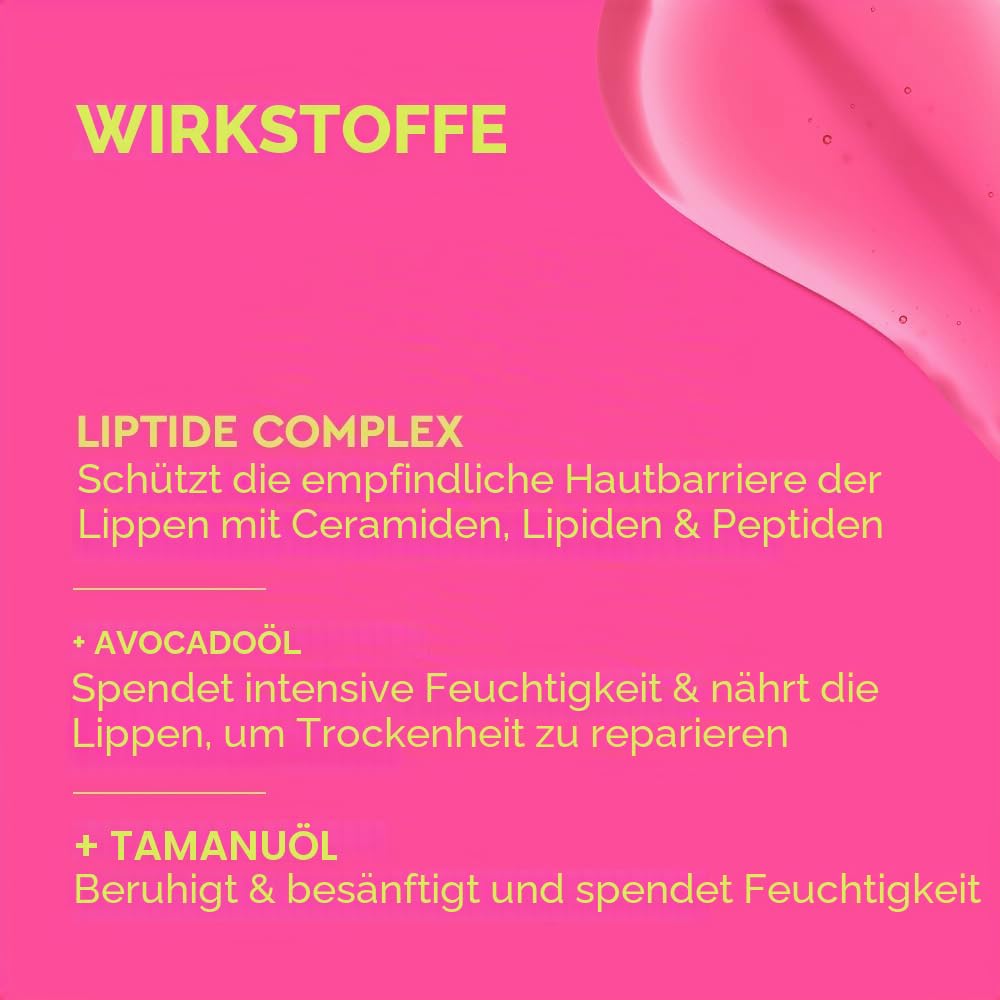 BYOMA Liptide pH Lip Oil (5ml) Glossy, Non-Stick Gloss with pH Adaptive Tint - Reduces the Appearance of Fine Lines - Softens, Plumps, Hydrates