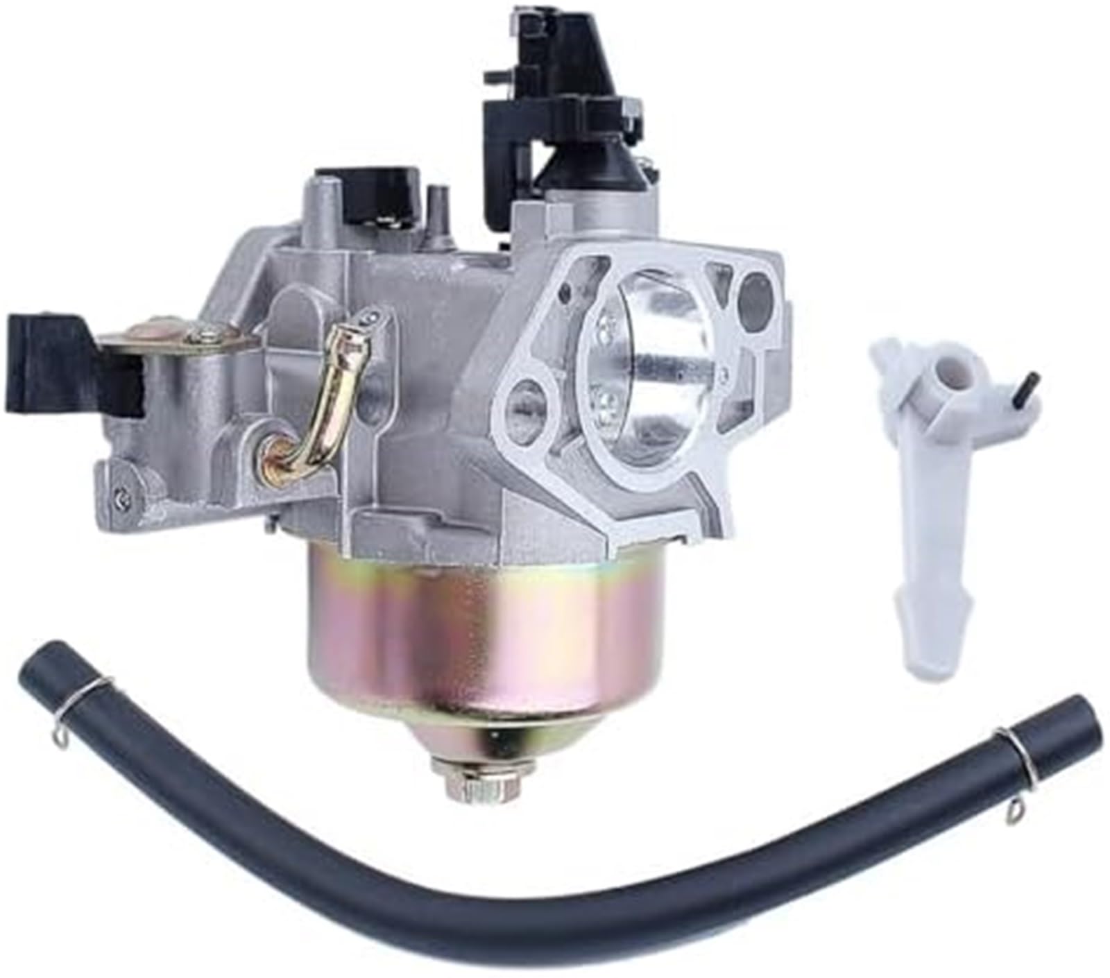 Cable Choke Carburador Bobina de encendido, para Gx160 Gx200 5.5Hp 6. Junta de arranque de retroceso Kit de bujías Motor de cortacésped Mezclador de combustible para tractor de jardín