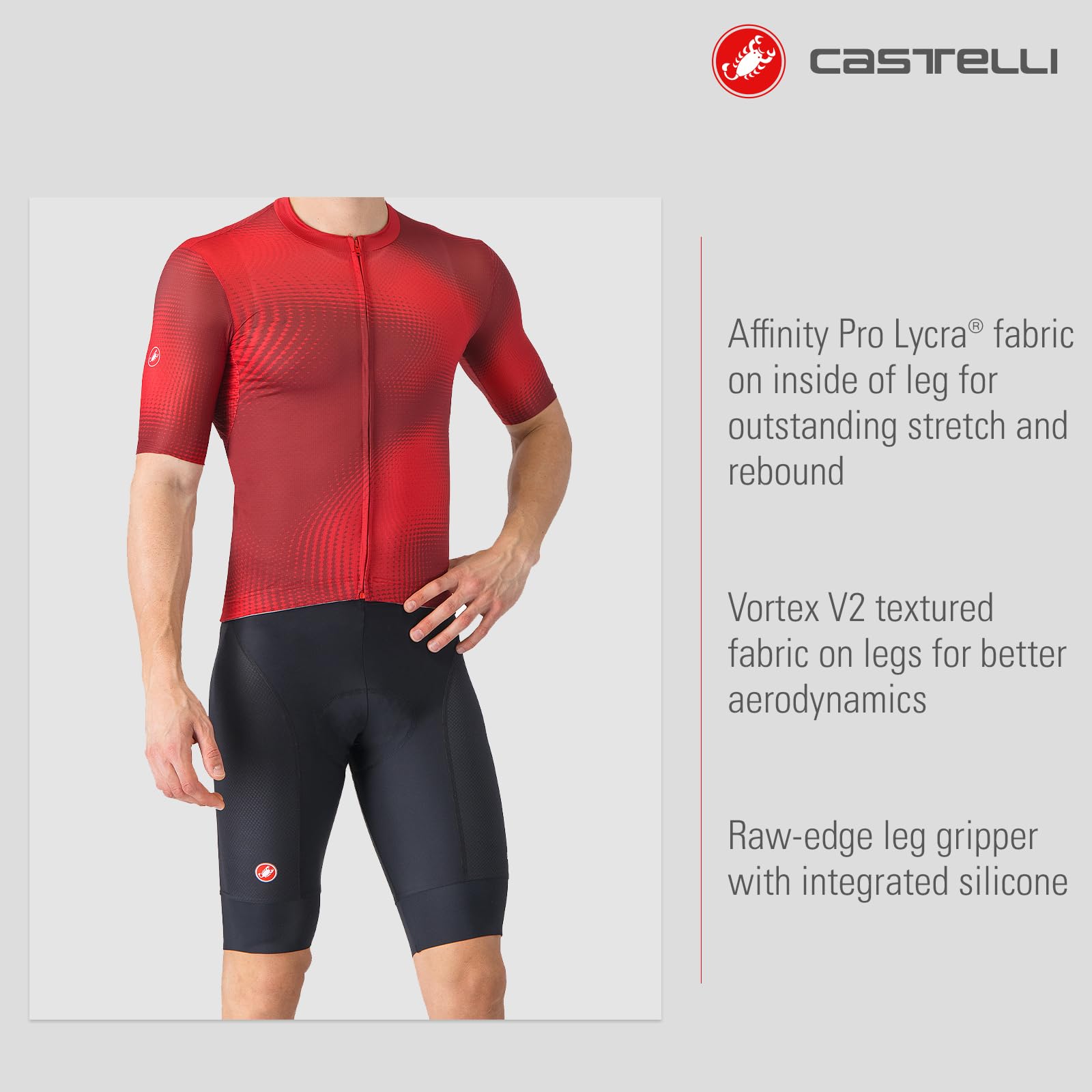 CASTELLI Competizione 2 - Almohadilla de asiento para hombre, para todas las condiciones, para ciclismo de carretera, ciclismo de grava y carreras de nivel superior