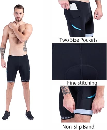 Miniatura 5 de Cycle Shorts Men Padded Bicycle Riding Pants Bike Biking Clothes Accessories Pockets UPF 50+