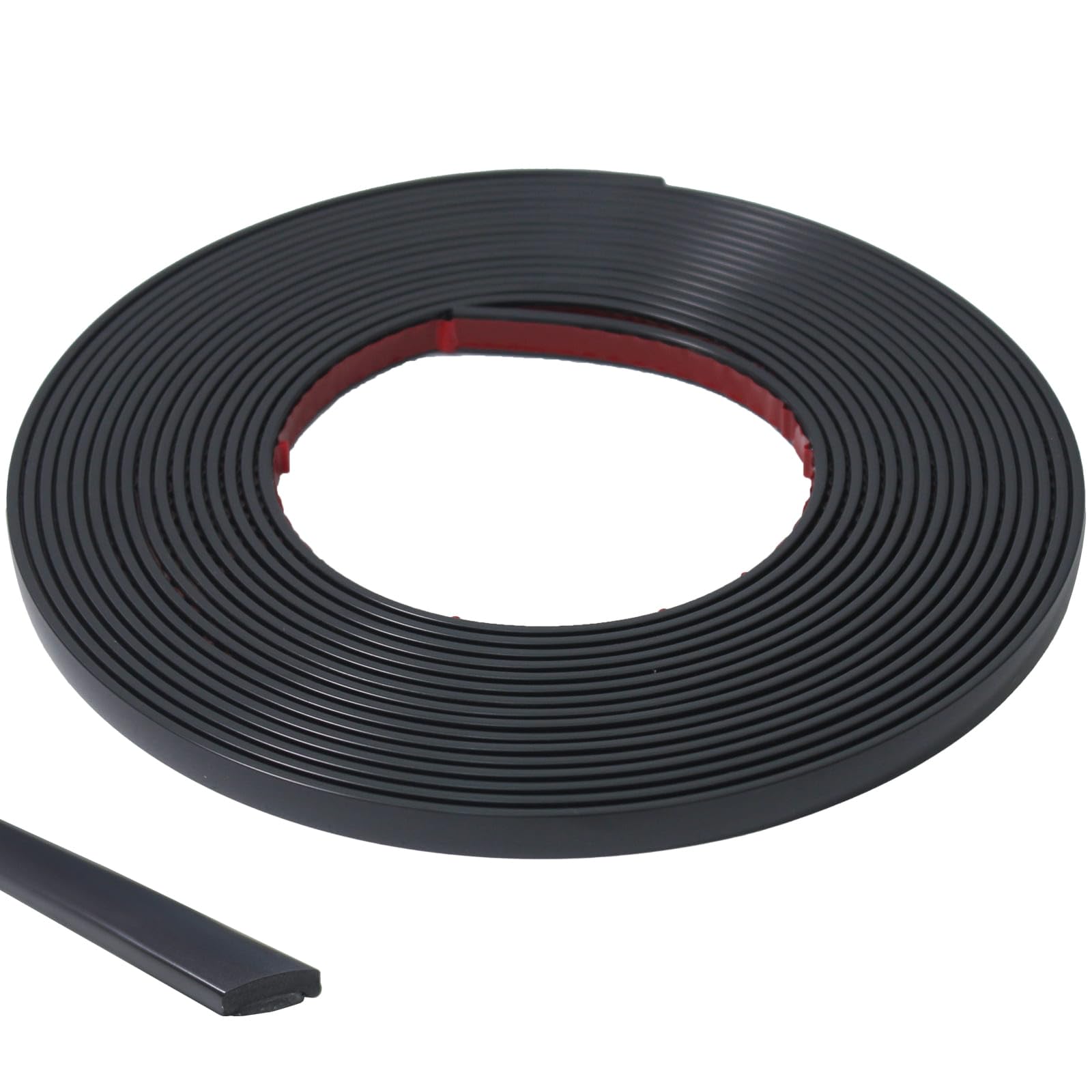 26.2 Ft Peel and Stick Trim, Matte Black Molding Trim Waterproof for Wall, Baseboard, Edges, Borders, Window Frames, Backsplash Tiles, Flexible and Self Adhesive Trim