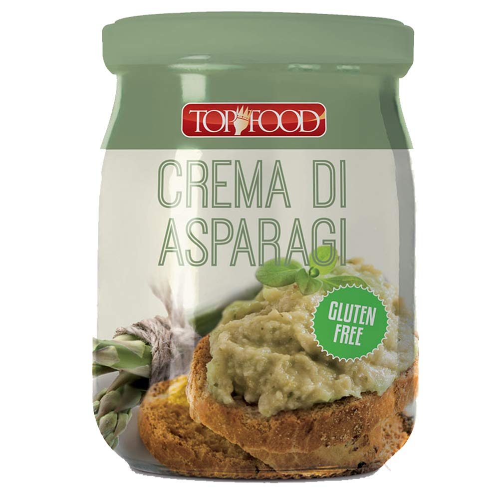 Crema di Asparagi | TopFood | 2 Confezioni Vetro da 520Gr | 1Kg | Senza Glutine | Gluten Free | Alimentazione Vegetariana | Spalmabile | Alta Qualità Artigianale | Gastronomia | Ristorazione