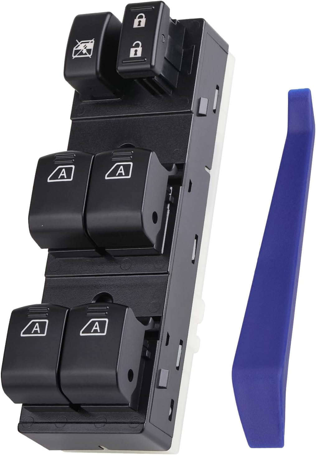 25401-9N00D Front Power Window Switch Master Button Control Compatible with 2009-2012 Nissan Maxima, Infiniti 2007-2008 G35/ 2009-2013 G37/ 2011-2012 G25/ 2015 Q40 Orange Backlight 4 AUTO
