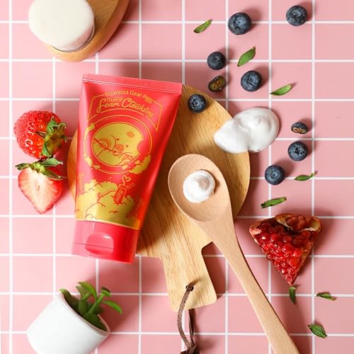 Miniatura 4 de Elizavecca Clean Piggy Pink Energy Foam Cleansing 4.1 fl oz/4.06 - Lavar la cara/lavar/lavar/limpiador facial para piel grasa/revisión diaria de